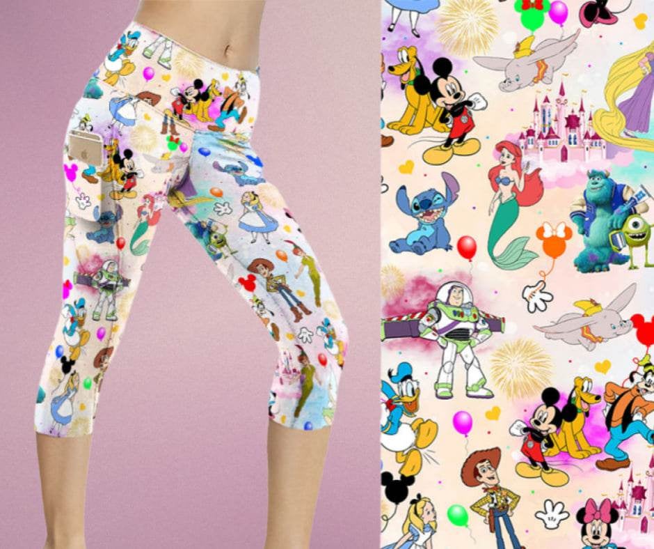 Mickey mouse capri leggings sale